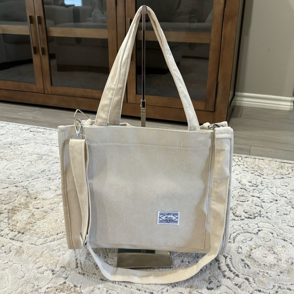 CORDUROY TOTE - Picture 1 of 10